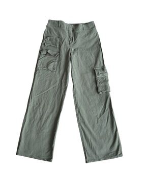 Wilfred Free Aritzia Wide-Leg Cargo Pants in Olive Green women 12